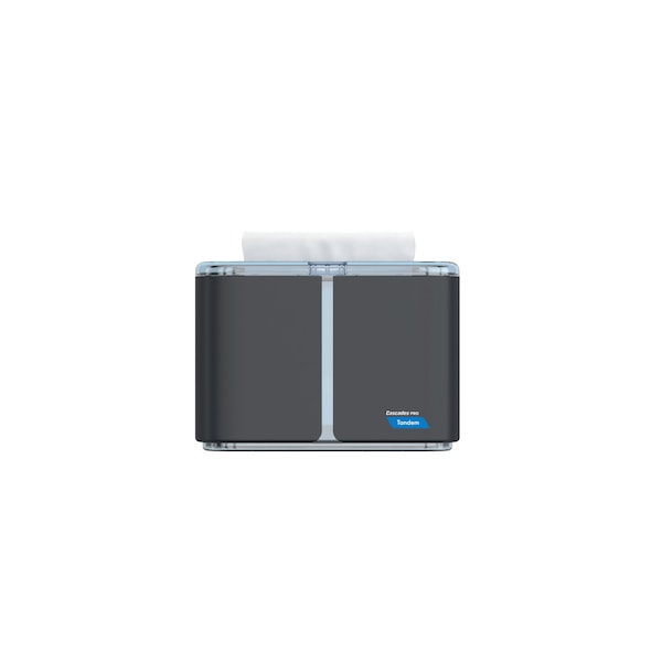 Cascades Pro Tandem Multifold Dispenser Dark Gray Hand Towel Countertop - C360