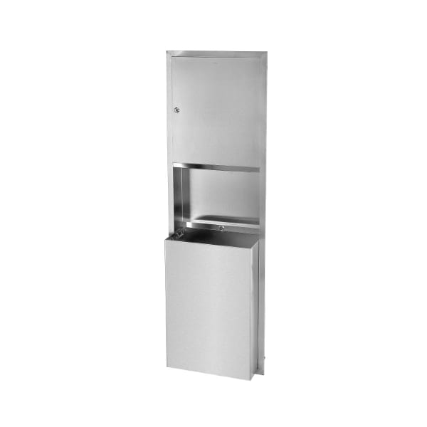 Alpine Industries Recessed Paper Towel Dispenser / Waste Receptacle - ALP492