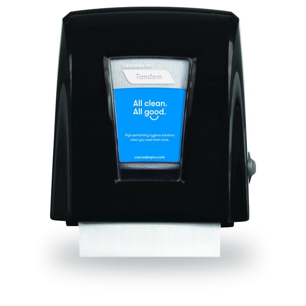 Cascades Pro Tandem C3 Hardwound Towel Dispenser Black Small Footprint - C331