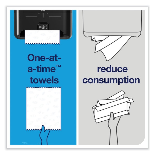 Tork Elevation Matic Hand Towel Dispenser with Intuition Sensor, 13 x 8 x 14.5, Black - 5511282
