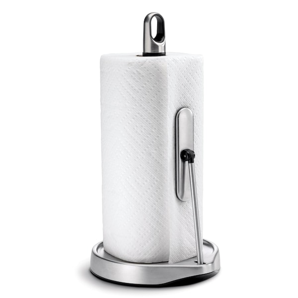 Simplehuman Tension Arm Standing Paper Towel Holder, Brushed Stainless Steel - KT1161
