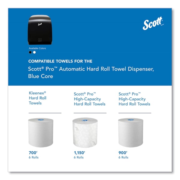 Scott Pro Electronic Hard Roll Towel Dispenser, 12.66 x 9.18 x 16.44, Smoke - KCC 34348