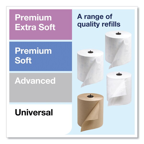 Tork Image Design Matic Hand Towel Roll Dispenser, 13.58 x 8.07 x 15.75, Stainless Steel - 461002