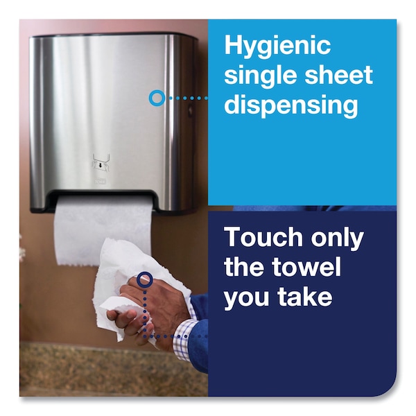 Tork Image Design Matic Hand Towel Roll Dispenser, 13.58 x 8.07 x 15.75, Stainless Steel - 461002