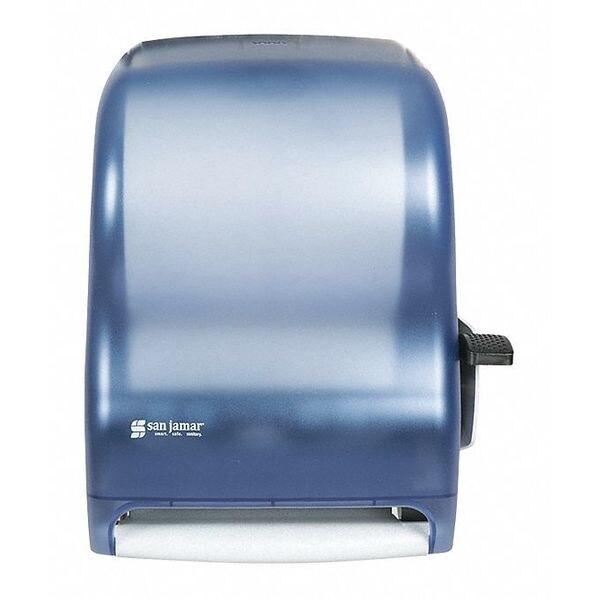 San Jamar Towel Dispenser, Lever Roll, Classic, Blue - T1100TBL