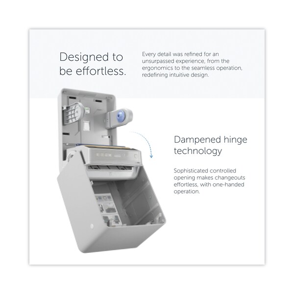 Kimberly-Clark Professional ICON Automatic Roll Towel Dispenser, 20.12 x 16.37 x 13.5, Brushed Gray - 54254