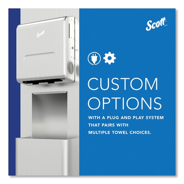 Kimberly-Clark Professional Mod Stainless Steel Recessed Dispenser Housing, 11.13 x 4 x 15.37 - 31501