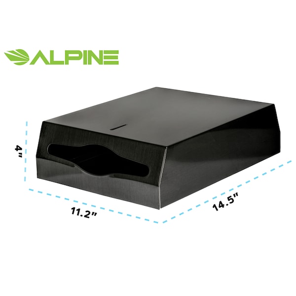 Alpine Industries Stainless Steel Nickle Brushed C-Fold/Multi-Fold Paper Towel Dispenser - 480-AN