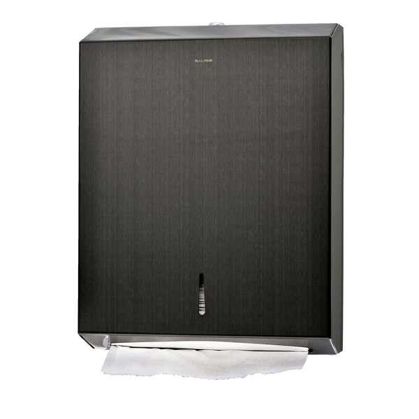 Alpine Industries Stainless Steel Nickle Brushed C-Fold/Multi-Fold Paper Towel Dispenser - 480-AN