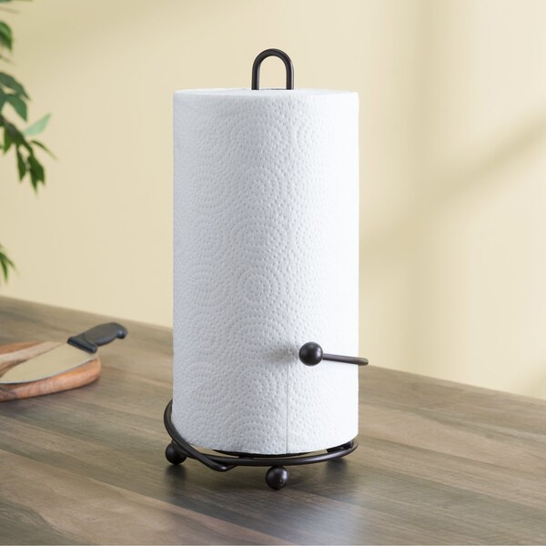 Home Basics Wire Collection Paper Towel Holder, Bronze - PH01527