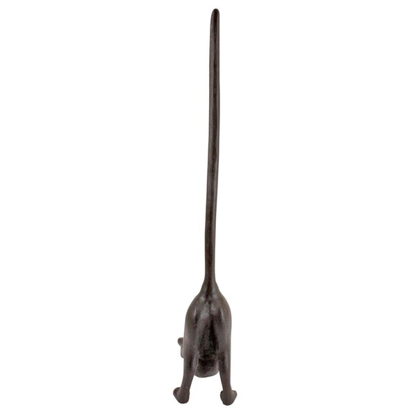 Design Toscano Kitty Crouch Cast Iron Paper Towel Holder Cat Statue - QH14041