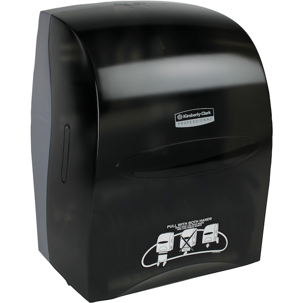 Kimberly-Clark Professional Sanitouch Manual Hard Roll Towel Dispenser, Black, for 1.75" Core, 12.63" x 16.13" x 10.2", Qty 1 - 09996