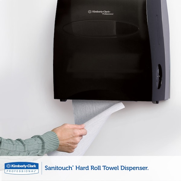 Kimberly-Clark Professional Sanitouch Hard Roll Towel Dispenser, 12.63w x 10.2d x 16.13h, Smoke - 09996