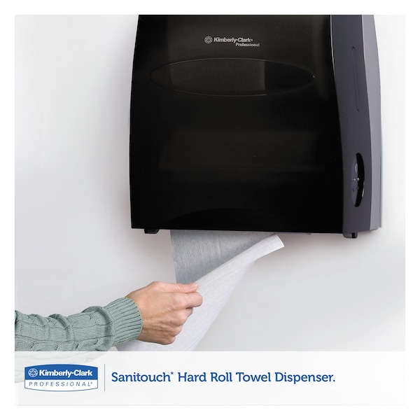 Kimberly-Clark Professional Sanitouch Hard Roll Towel Dispenser, 12.63w x 10.2d x 16.13h, Smoke - 09996