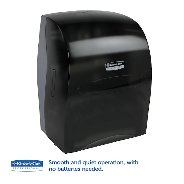 Kimberly-Clark Professional Sanitouch Hard Roll Towel Dispenser, 12.63w x 10.2d x 16.13h, Smoke - 09996