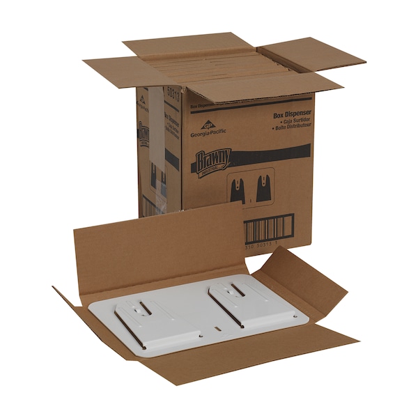 Georgia-Pacific Multi-Plate 8"H x 10-3/4"W, Wipe Dispenser, White - 50313