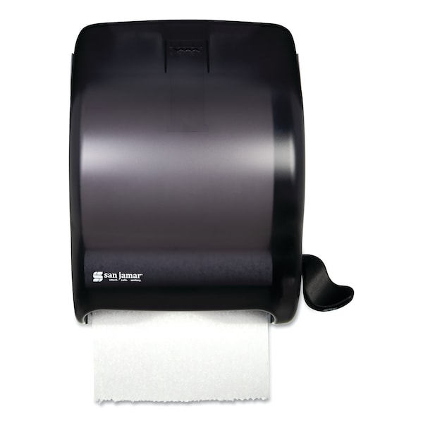 San Jamar Element Lever Roll Towel Dispenser, Classic, 12.5 x 8.5 x 12.75, Black Pearl - T950TBK