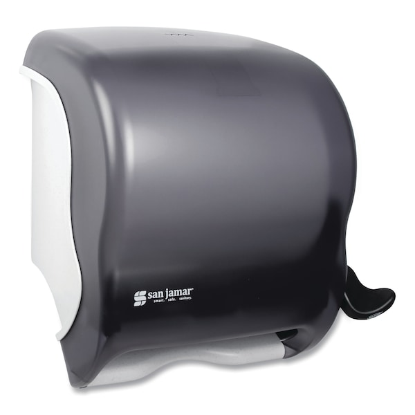 San Jamar Element Lever Roll Towel Dispenser, Classic, 12.5 x 8.5 x 12.75, Black Pearl - T950TBK