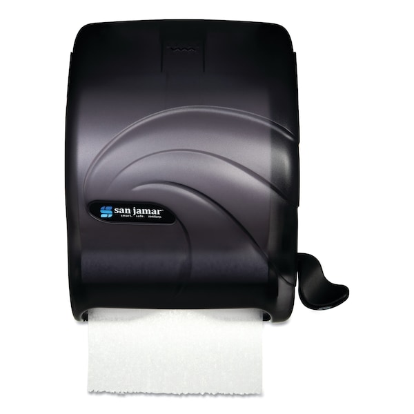 San Jamar Dispenser, Roll Towel, Black - SAN T990TBK