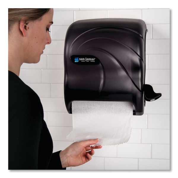 San Jamar Dispenser, Roll Towel, Black - SAN T990TBK