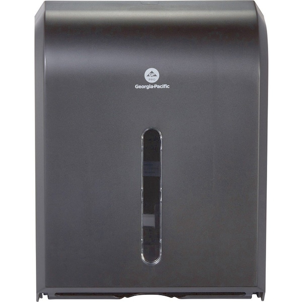 Georgia-Pacific Dispenser, f/Folded Towels, 11"x5-1/4"x15-1/2", Black - GPC56650A