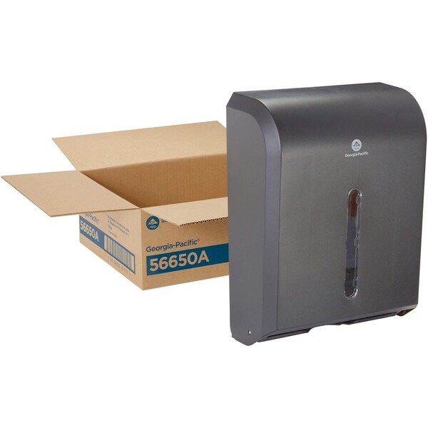 Georgia-Pacific Dispenser, f/Folded Towels, 11"x5-1/4"x15-1/2", Black - GPC56650A