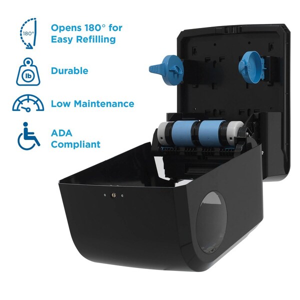 Pacific Blue Ultra Dispenser f/Paper Towels, Mechanical, 12-9/10"x9"x16", Black - GPC59589