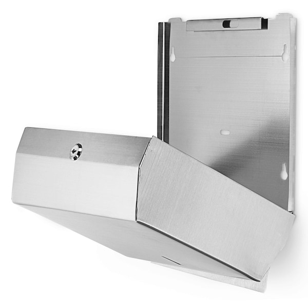 Alpine Industries Brushed Stainless Steel Multi-Fold/C-Fold Commercial Paper Towel Dispenser - ALP481-MK