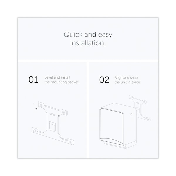 Kimberly-Clark Professional ICON Automatic Roll Towel Dispenser, 20.12 x 16.37 x 13.5, Cherry Blossom - 58730