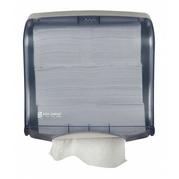 San Jamar Towel Dispenser, Fusion Multifold/C-Fold, Blue - T1755TBL