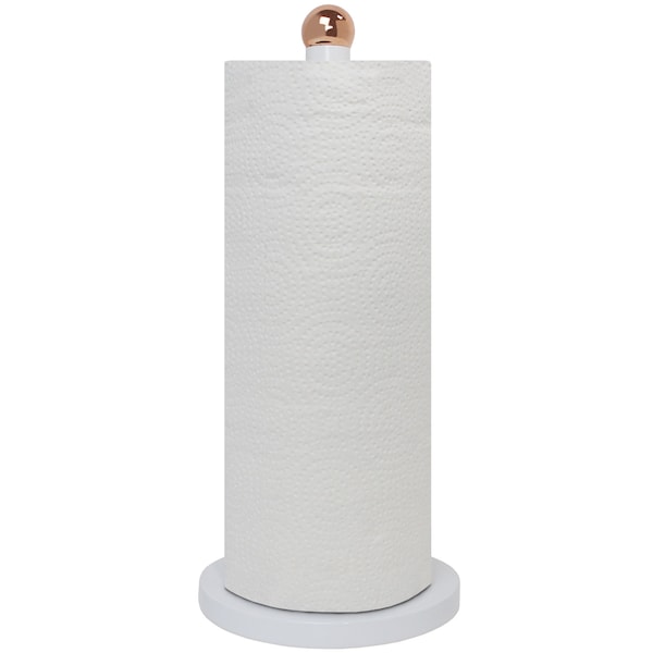 Blue Donuts Blue Donuts Free Standing Paper Towel Holder with Weighted Base White - BD3931171
