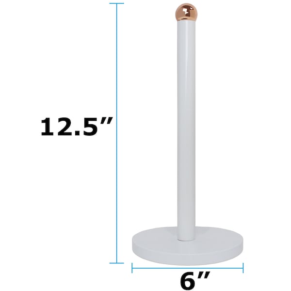 Blue Donuts Blue Donuts Free Standing Paper Towel Holder with Weighted Base White - BD3931171