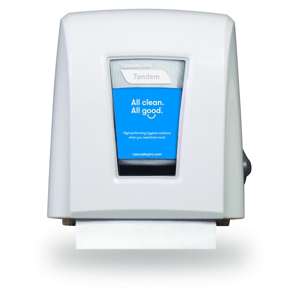 Cascades Pro Tandem C3 Hardwound Towel Dispenser White Small Footprint - C339
