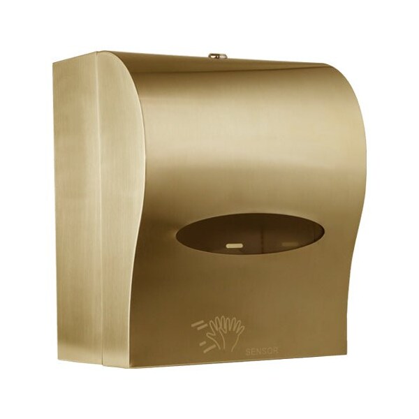 Macfaucets Automatic Paper Towel Roll Dispenser In Satin Gold, ATD-10 - ATD-10 SG