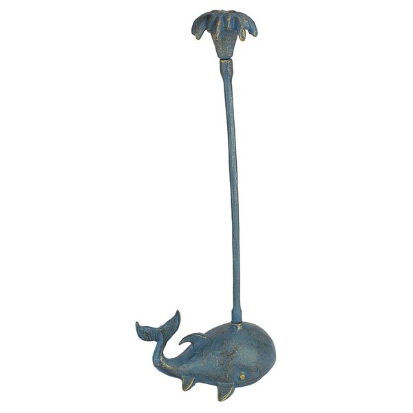 Design Toscano Whale of a Tale Sculptural Iron Paper Towel Holder - QH161079