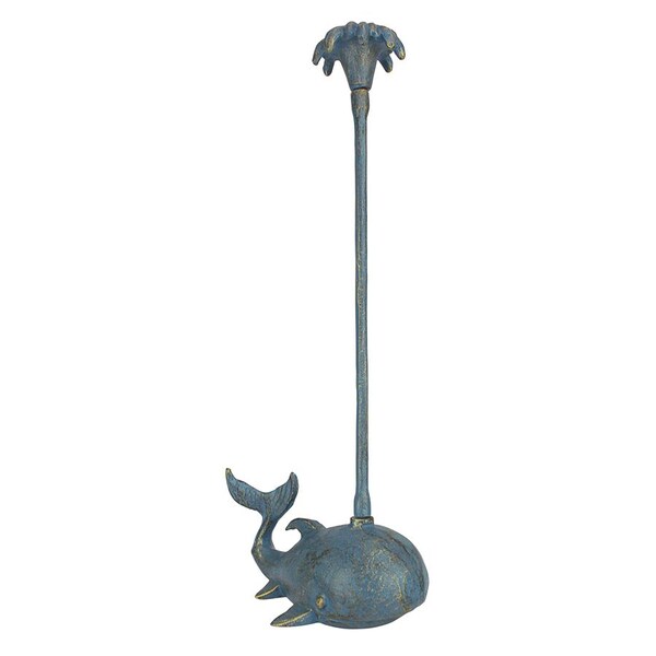 Design Toscano Whale of a Tale Sculptural Iron Paper Towel Holder - QH161079