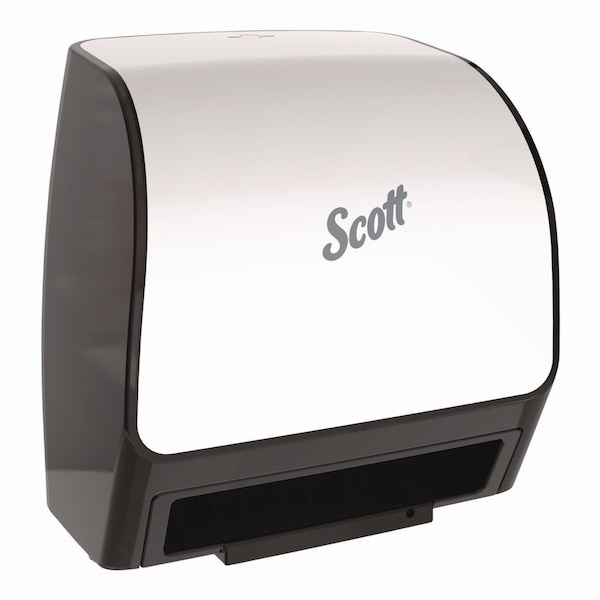 Scott Slimroll Electronic Towel Dispenser, 12.35 x 7.25 x 11.8, White/Black - 47259