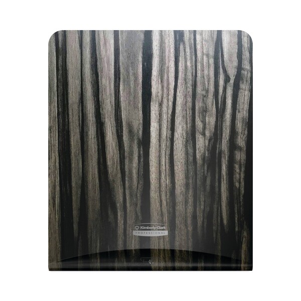 Kimberly-Clark Professional ICON Faceplate for Automatic Roll Towel Dispenser, 18.12 x 15.62 x 12.87, Ebony Woodgrain - 58830
