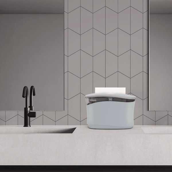 Kleenex Reveal Countertop Folded Towel Dispenser, 13.3 x 5.2 x 9, Gray - 55760