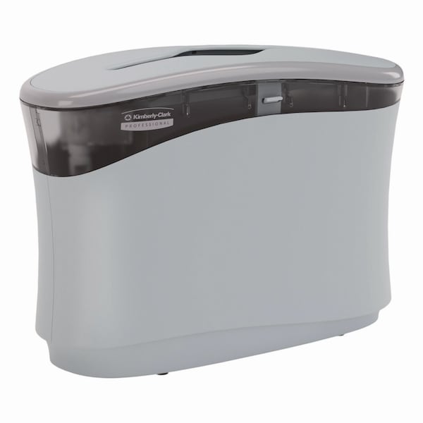 Kleenex Reveal Countertop Folded Towel Dispenser, 13.3 x 5.2 x 9, Gray - 55760