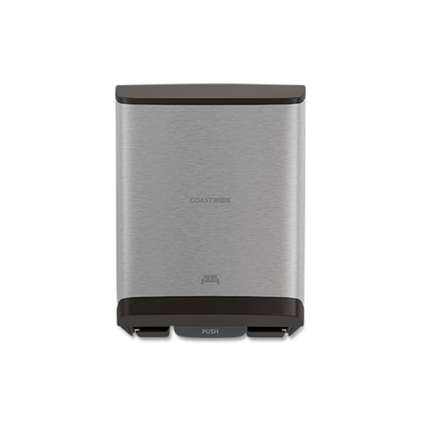 Coastwide J-SERIES AUTO-CUT HARDWOUND PAPER TOWEL DISPENSER, 12.32 X 9.34 X 16.67, BLACK/METALLIC - 24405516