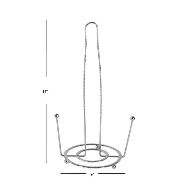 Home Basics Home Basics Wire Collection Paper Towel Holder, Chrome - ZOR96218