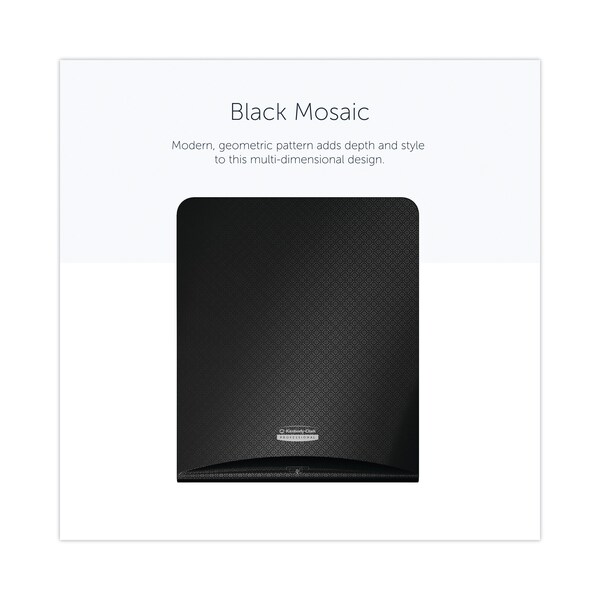 Kimberly-Clark Professional ICON Faceplate for Automatic Roll Towel Dispenser, 18.12 x 15.62 x 12.87, Black Mosaic - 58780