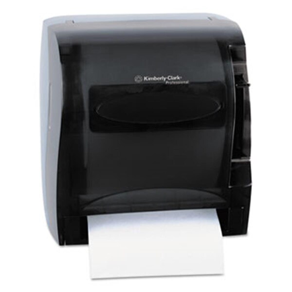 Deluxdesigns In-Sight Lev-R-Matic Roll Towel Dispenser, Smoke - DE1508113
