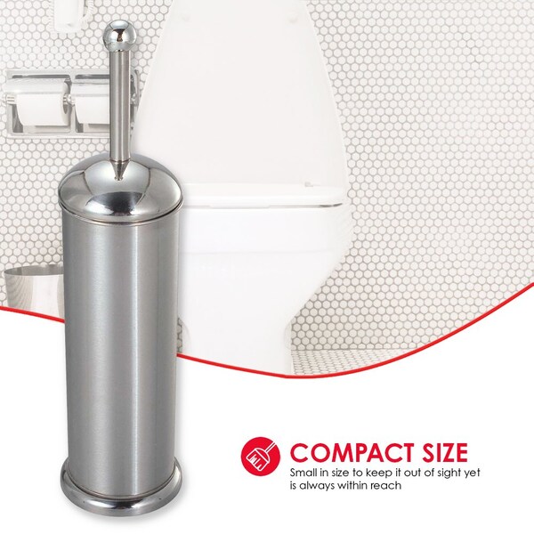 Home Basics Home Basics Metal Toilet Brush - ZOR96246