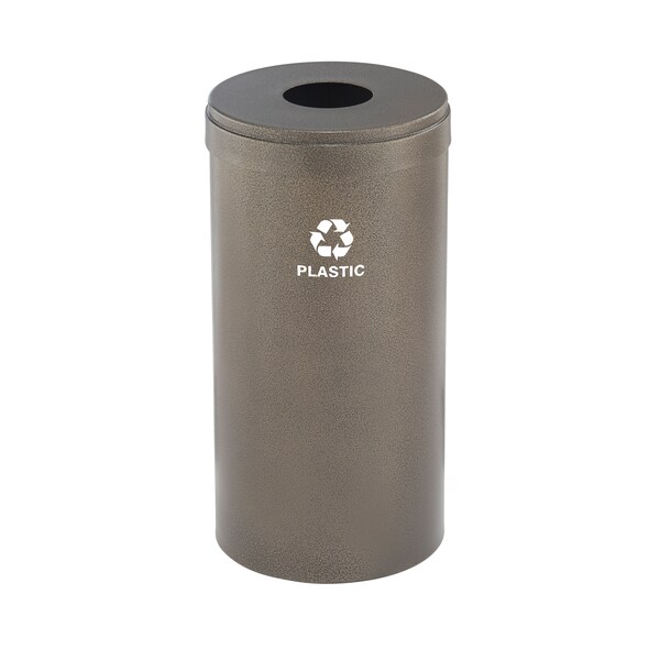 Glaro 23 gal Round Recycling Bin, Bronze Vein - B-1542BV-BV-B7