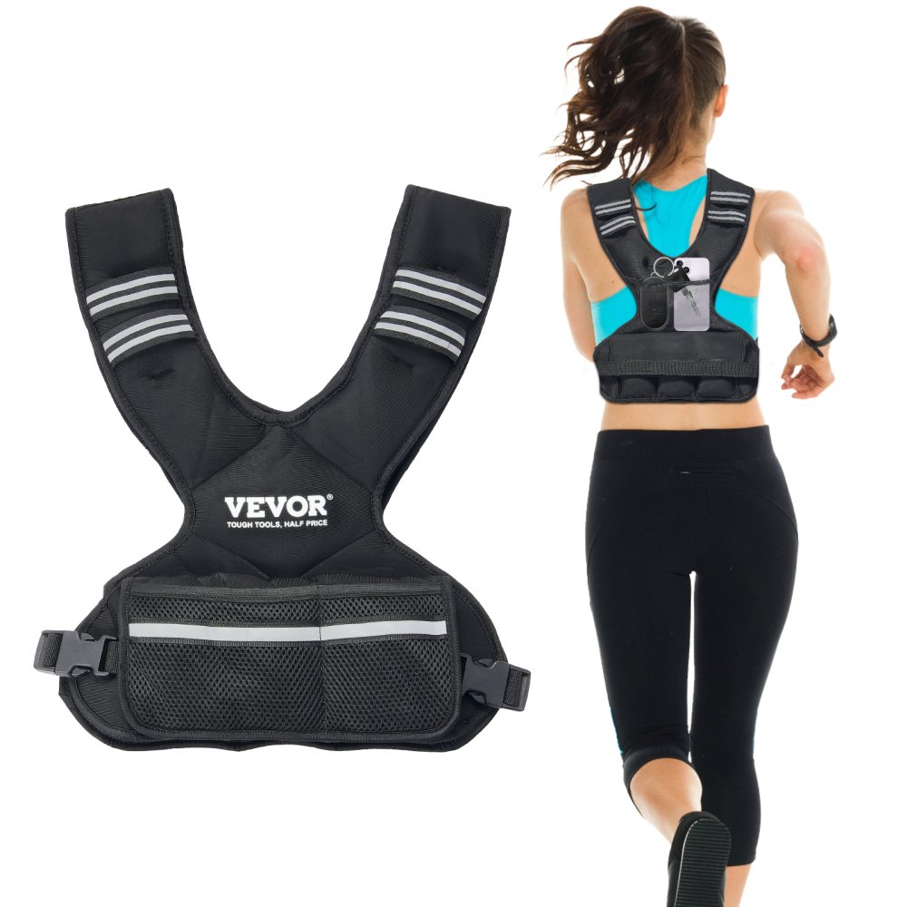 VEVOR 11-20lb Adjustable Weighted Vest for Men Women Strength Training Running - KDJZLKXFMD20BSAUAV0