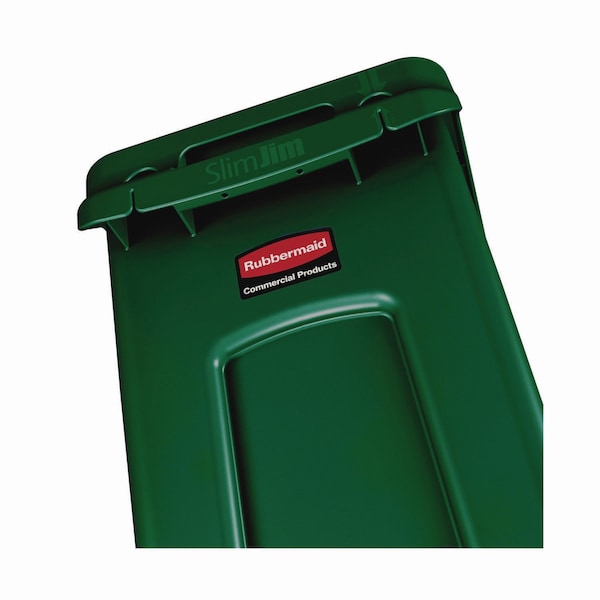 Rubbermaid Commercial 23 gal Recycling Bin, Gloss Brass/Satin Brass, Plastic - FG354007GRN