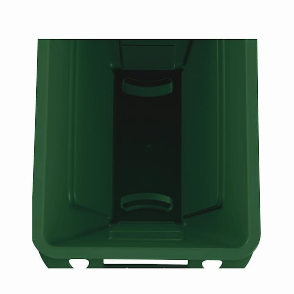 Rubbermaid Commercial 23 gal Recycling Bin, Gloss Brass/Satin Brass, Plastic - FG354007GRN