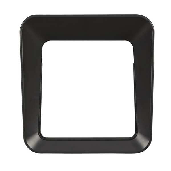 Rubbermaid Commercial 23 gal Square Recycling Can, Flat with Top Opening, Black, 1 Openings - 2078988